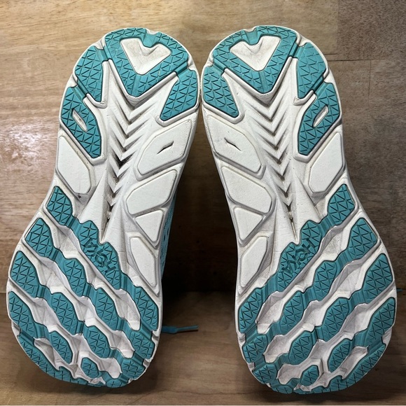 Hoka One One Clifton 8 REFLECTIVE Womens Size 8.5 Running Shoes Sneakers Blue - Picture 9 of 13